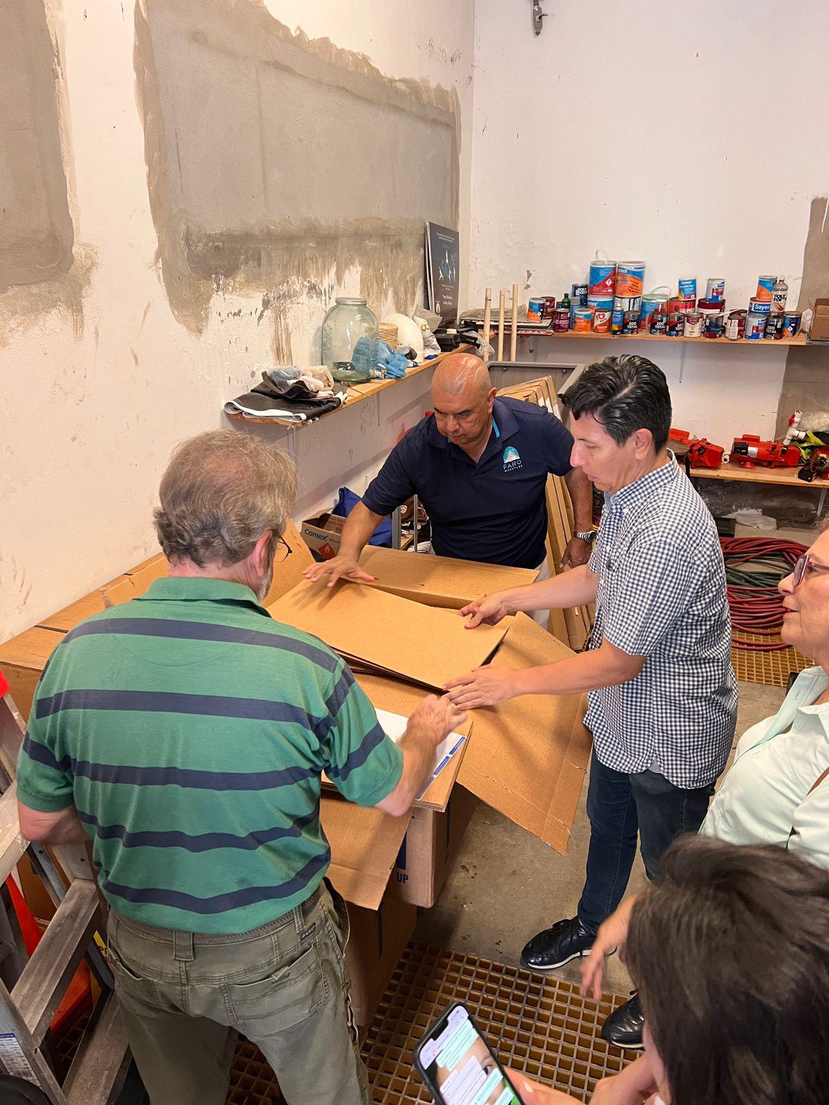 $!Parque Natural Faro Mazatlán dona equipo al Consejo Rector del Centro Histórico