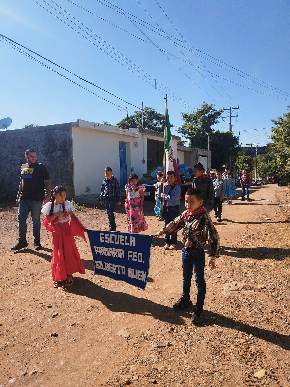 $!Planteles de la colonia Colosio en Rosario celebran la Revolución Mexicana