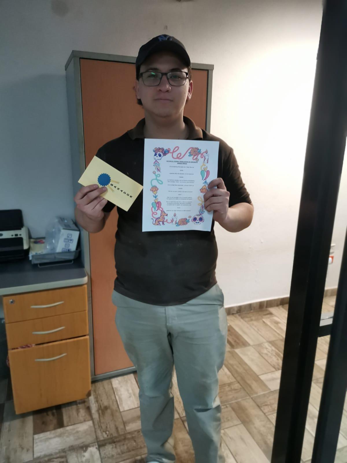 $!Sergio Miguel Arauz Noriega fue el ganador del concurso de calaveritas.