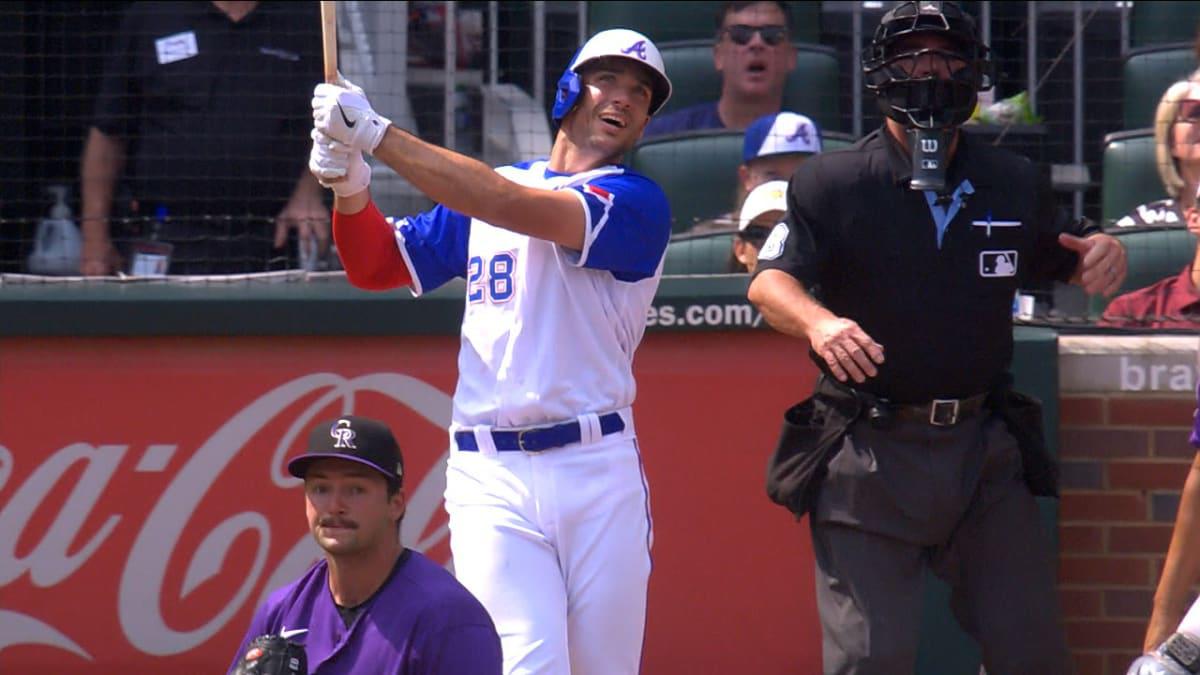 $!Matt Olson da grand slam y Bravos tunden a Rockies