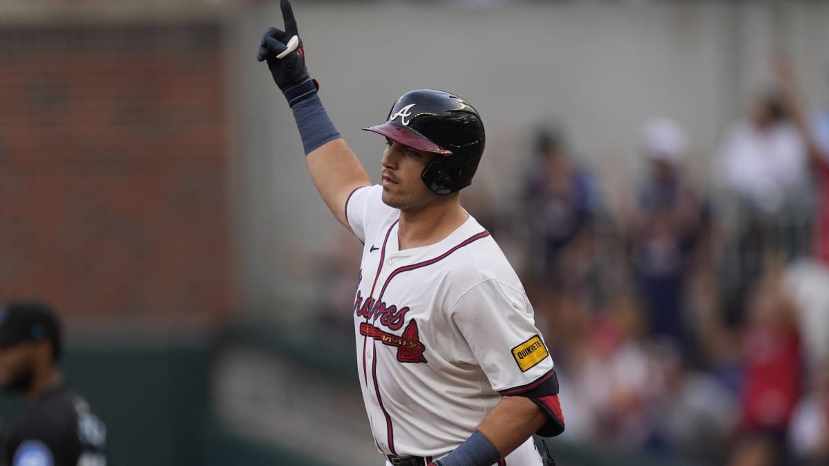 $!Arcia, Riley, Olson se vuelan la cerca en triunfo de Bravos sobre Marlins