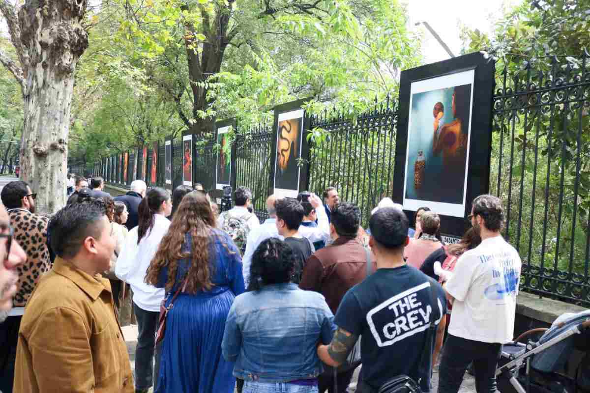 $!En las rejas del Bosque de Chapultepec, en la Ciudad de México se exhiben las imágenes.