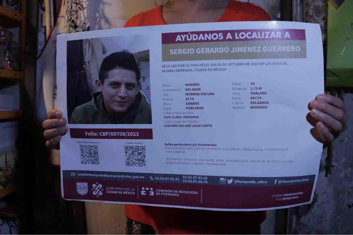 $!Sergio, desparecido desde 2023 en CDMX. Su hermana Carolina comentó la falta de atencón psicológica por parte de autoridades en el proceso de búsqueda de su hermano.