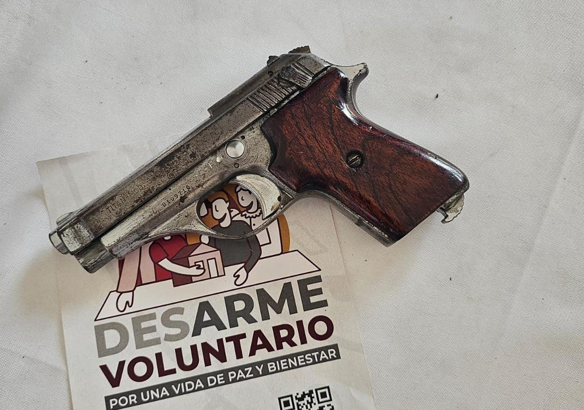 $!’Desarme voluntario’ cierra semana con 11 armas y una granada mortero el pasado viernes