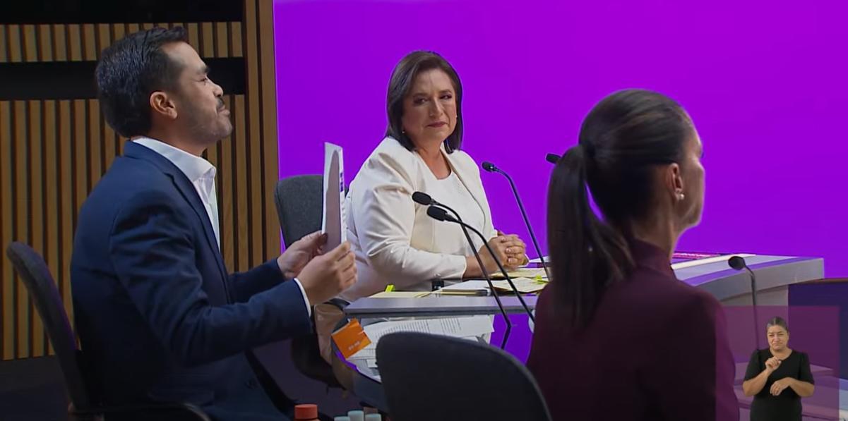 $!Claudia Sheinbaum, Xóchitl Gálvez y Álvarez Máynez se enfrentan cara a cara en primer Debate Presidencial