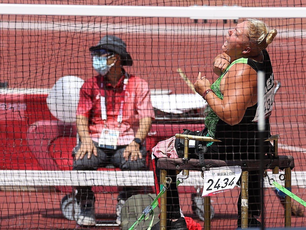 $!Rosa María Guerrero, de Mazatlán, gana bronce en lanzamiento de disco en Tokio 2020