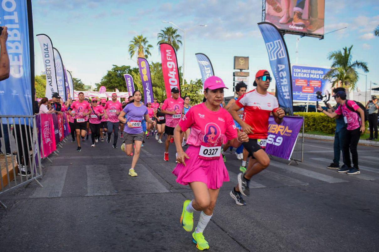 $!Inunda Carrera Rosa a Culiacán en su tercera edición contra el cáncer de mama