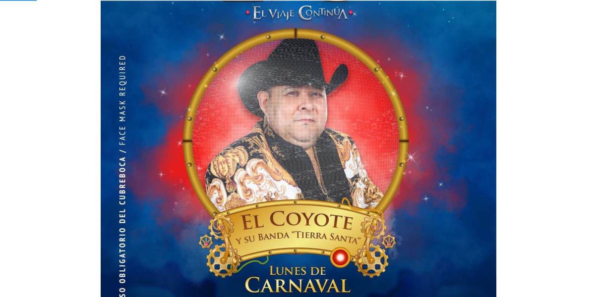 El Coyote y su Banda Tierra Santa tendrán presentación en Olas Altas, el  Lunes de Carnaval