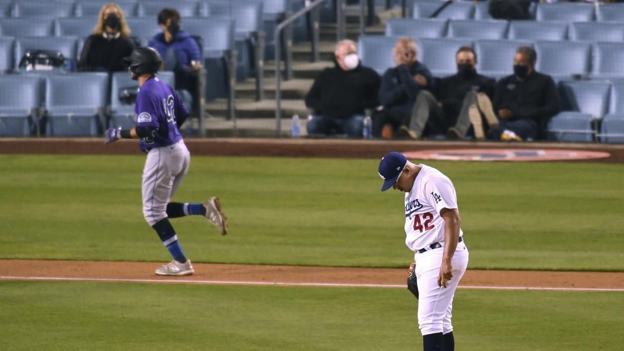 $!Julio Urías tiene complicada salida ante Rockies