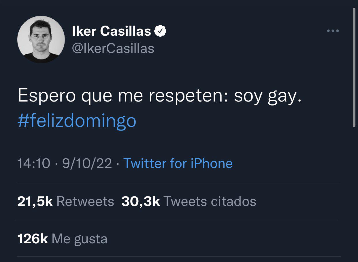 $!Hackean cuenta de Twitter de Iker Casillas; publican polémico mensaje