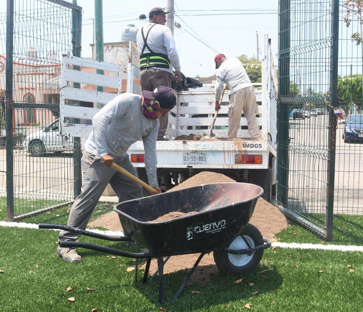 $!Listos para la cascarita en el Fraccionamiento del Bosque