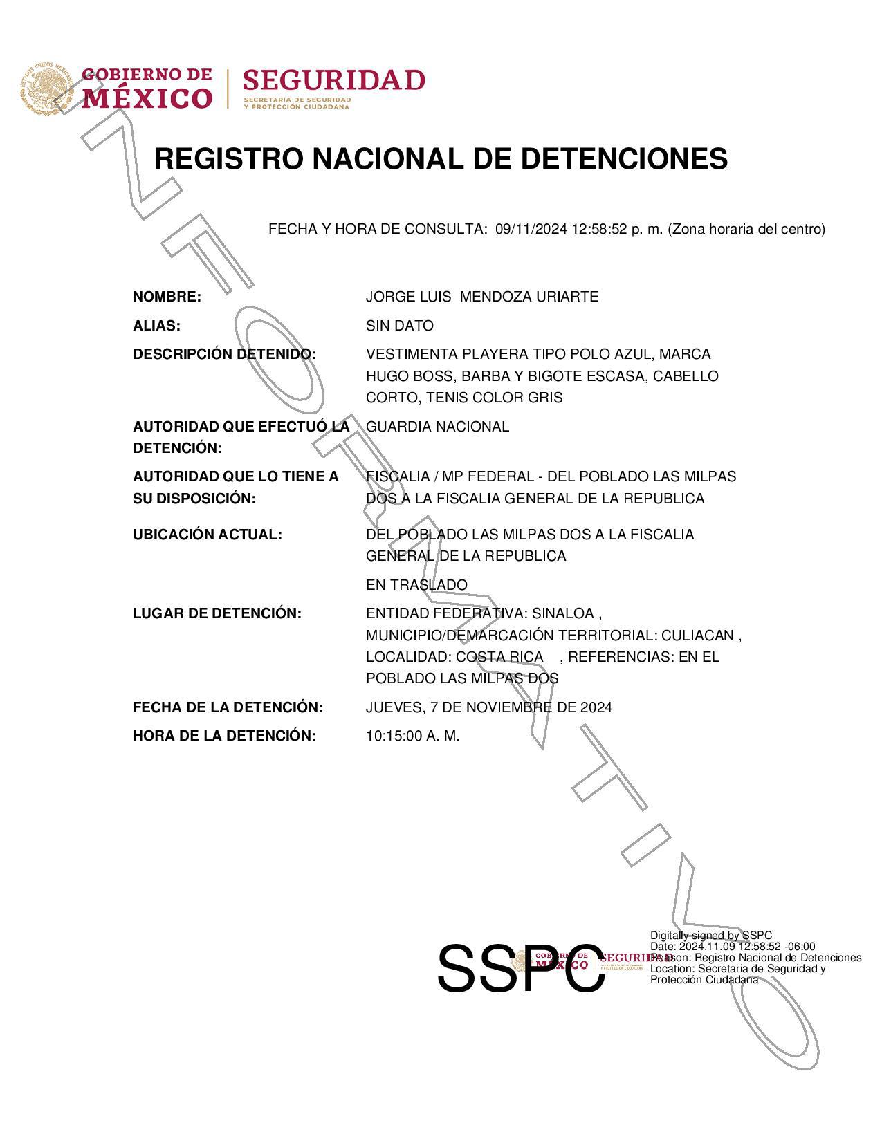 $!Reaprehende Sedena a ‘El Güero Chompas’ en Las Milpas, Costa Rica, en Culiacán