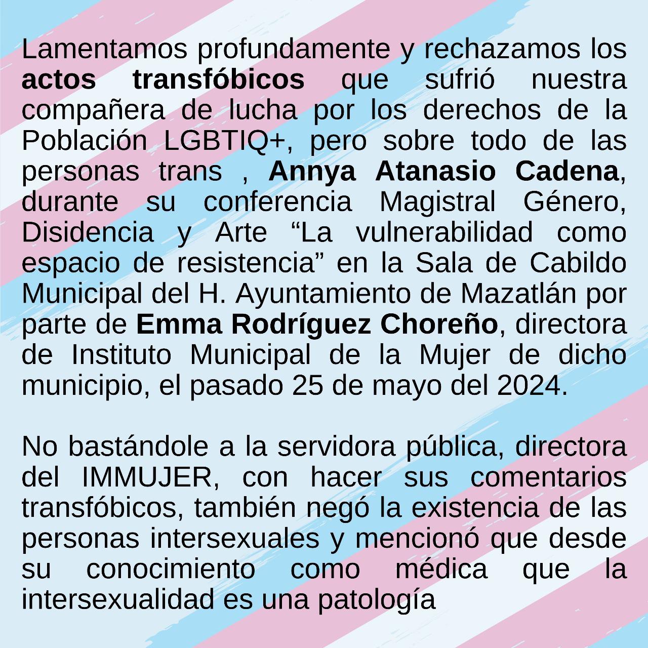 $!Directora de Immujer en Mazatlán interrumpe conferencia para negar existencias de identidad LGBT