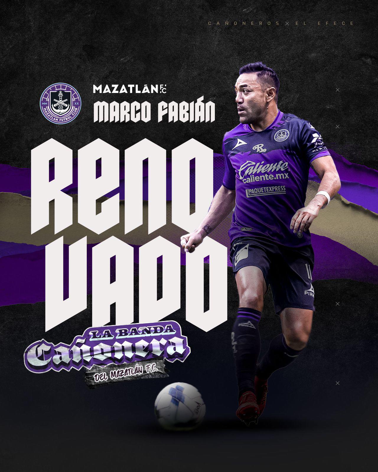 $!Marco Fabián renueva por un año con Mazatlán FC