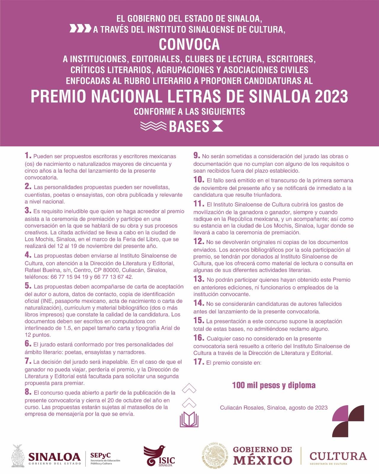 $!La convocatoria cierra el 20 de octubre.