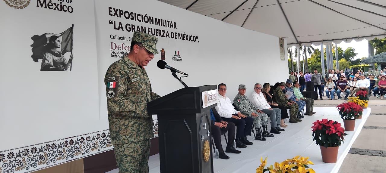 $!Tras un mes de promover al ejército, clausuran exposición La Gran Fuerza de México en Culiacán