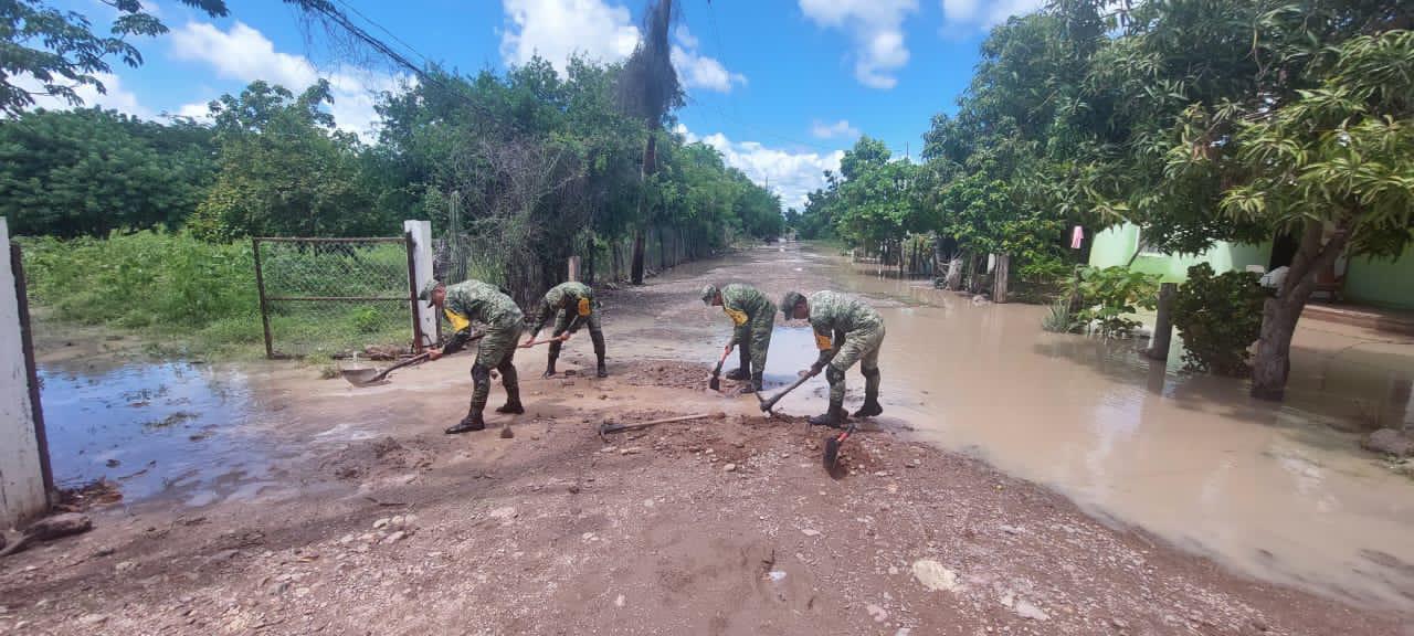 $!Sedena alista el Plan DN-III-E en Culiacán previo a la formación de huracán en el Pacífico