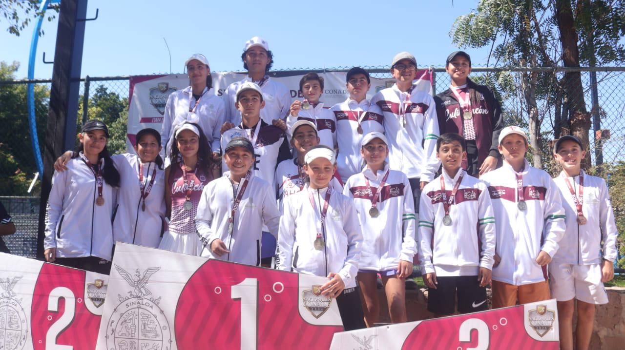 $!Concreta la selección de tenis de Mazatlán ocho medallas en Culiacán