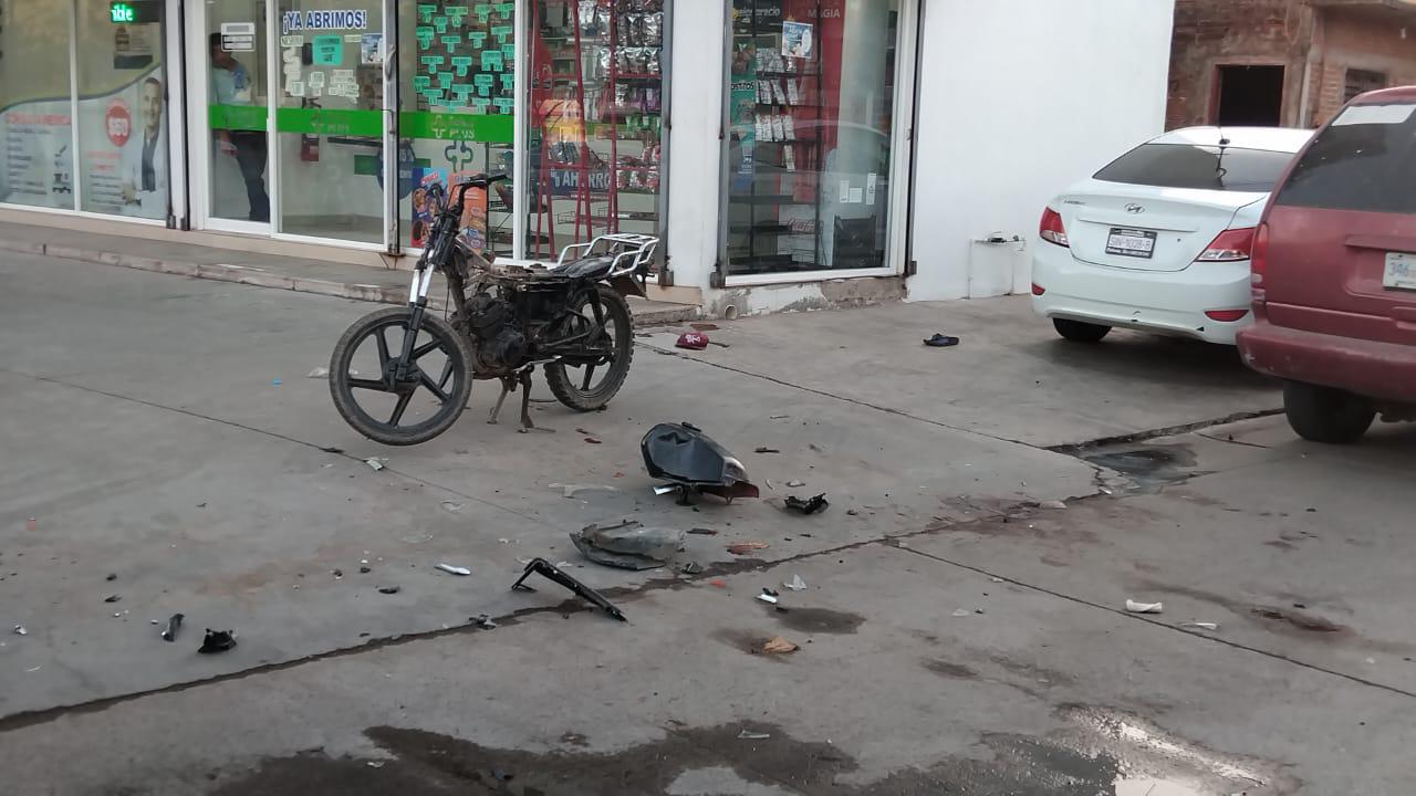 $!Hombres armados agreden a motociclista y dejan dos heridos, en Culiacán