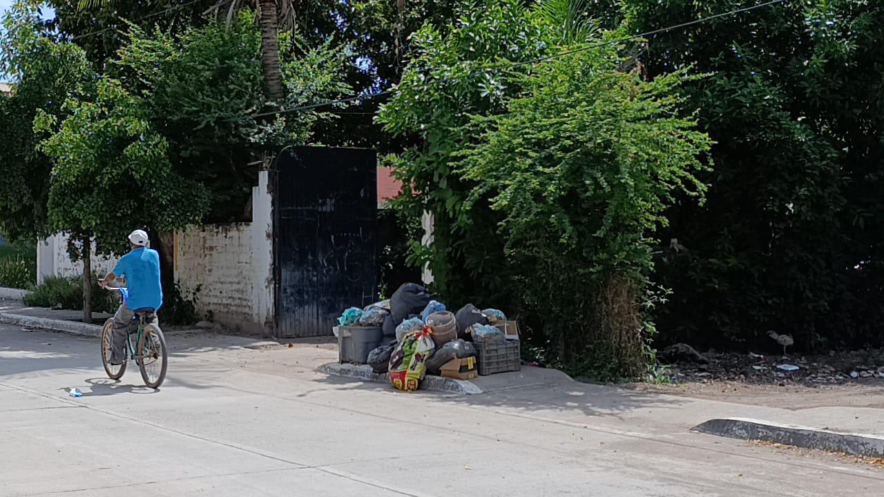 $!Ahora en la Ampliación Juárez, en Escuinapa, siguen sin pasar camiones recolectores de basura