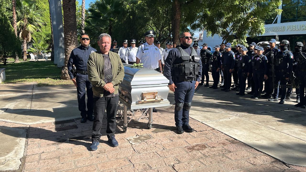 $!Realiza Seguridad Pública de Culiacán homenaje a policía caído; tenía 25 años de servicios