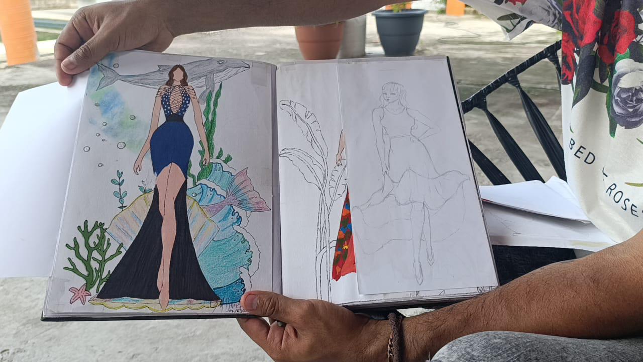 $!Gilberto Rafael, un diseñador de moda que crece inspirado en el arte del mar y en Escuinapa