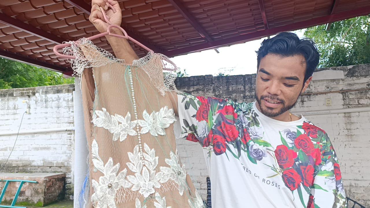 $!Gilberto Rafael, un diseñador de moda que crece inspirado en el arte del mar y en Escuinapa