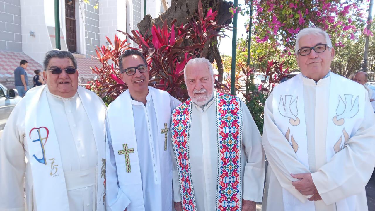 $!Los sacerdotes Manuel Carrasco, Ramón Cerratos, Alfredo Spigarolo y Fabián Aguirre.