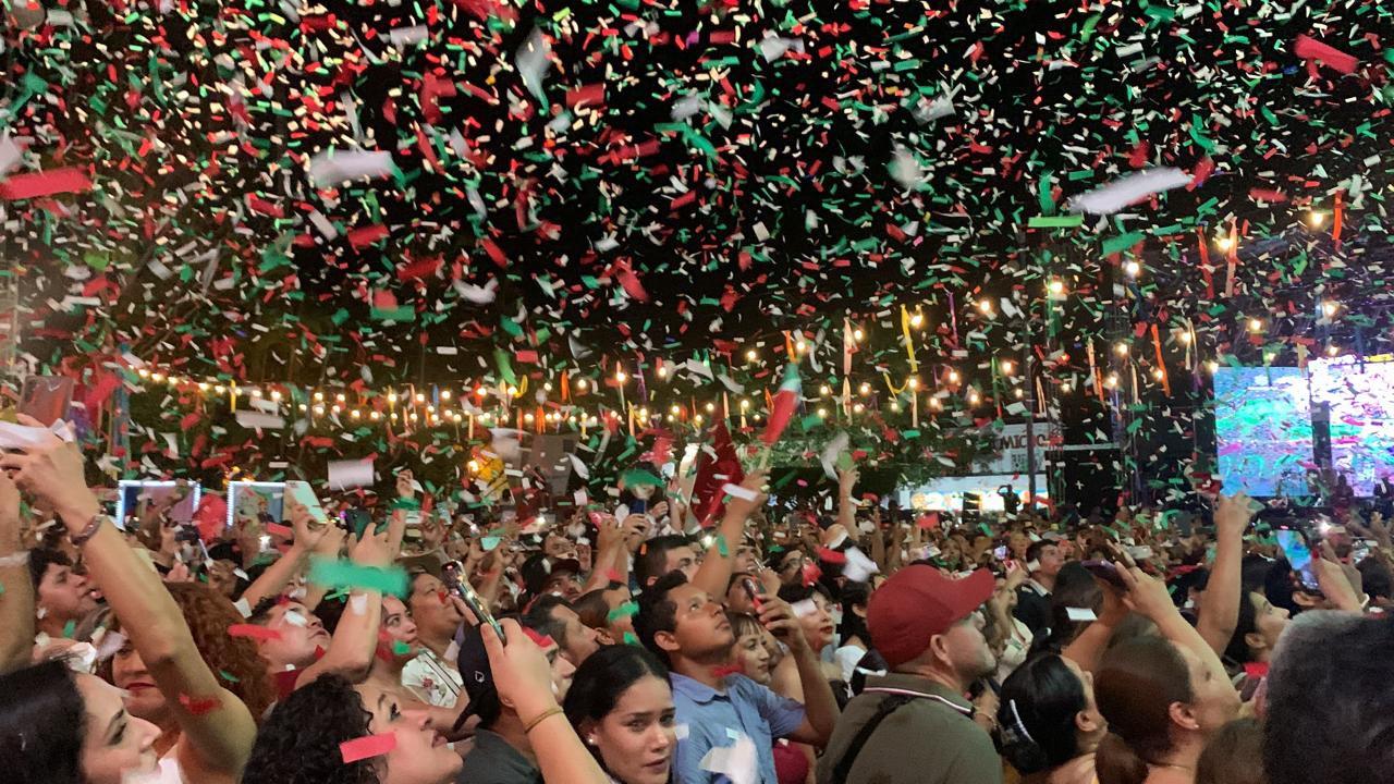 $!Apela Alcalde de Mazatlán por la libertad y la justicia en su último Grito de Independencia