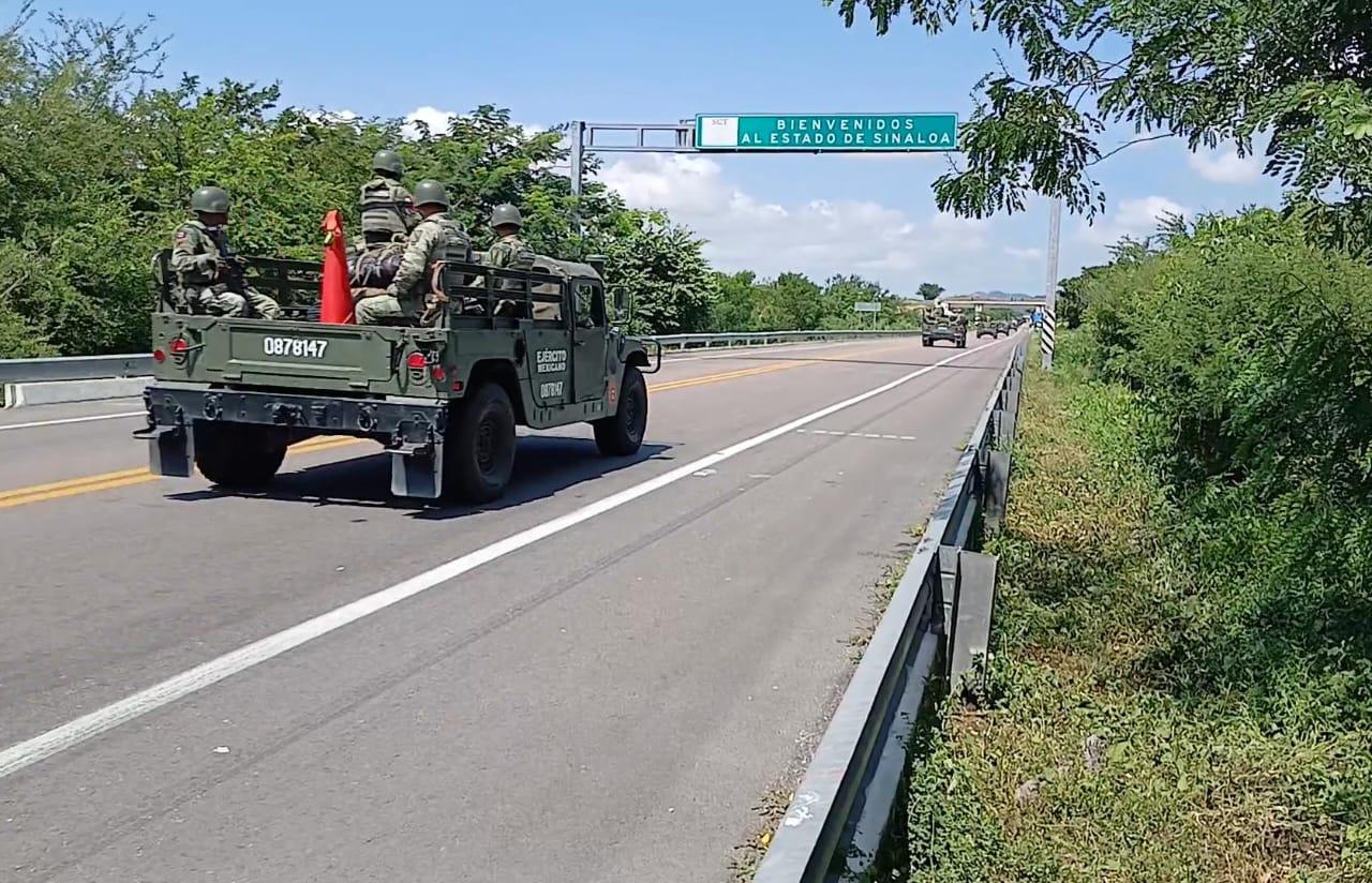 $!Arriban a Sinaloa 600 elementos del Ejército para reforzar la seguridad