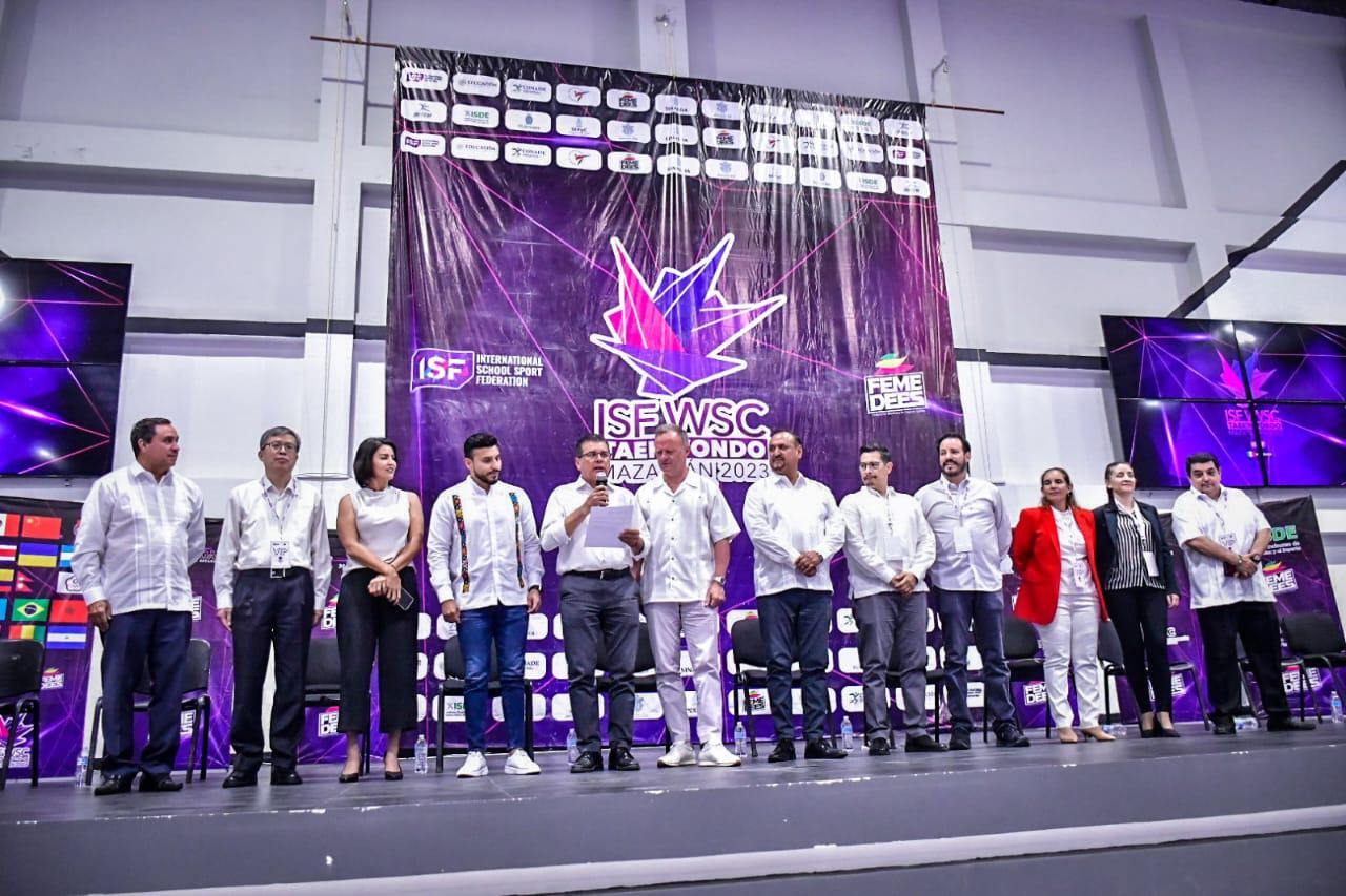 $!Inauguran en Mazatlán Campeonato Mundial Estudiantil de Taekwondo