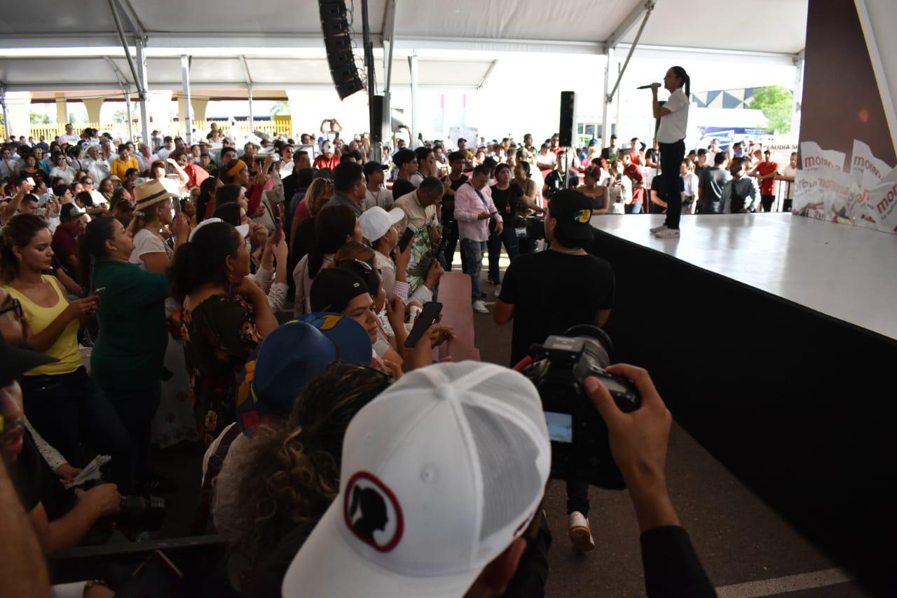 $!Claudia Sheinbaum encabeza mitin en Culiacán con más de 10 mil personas