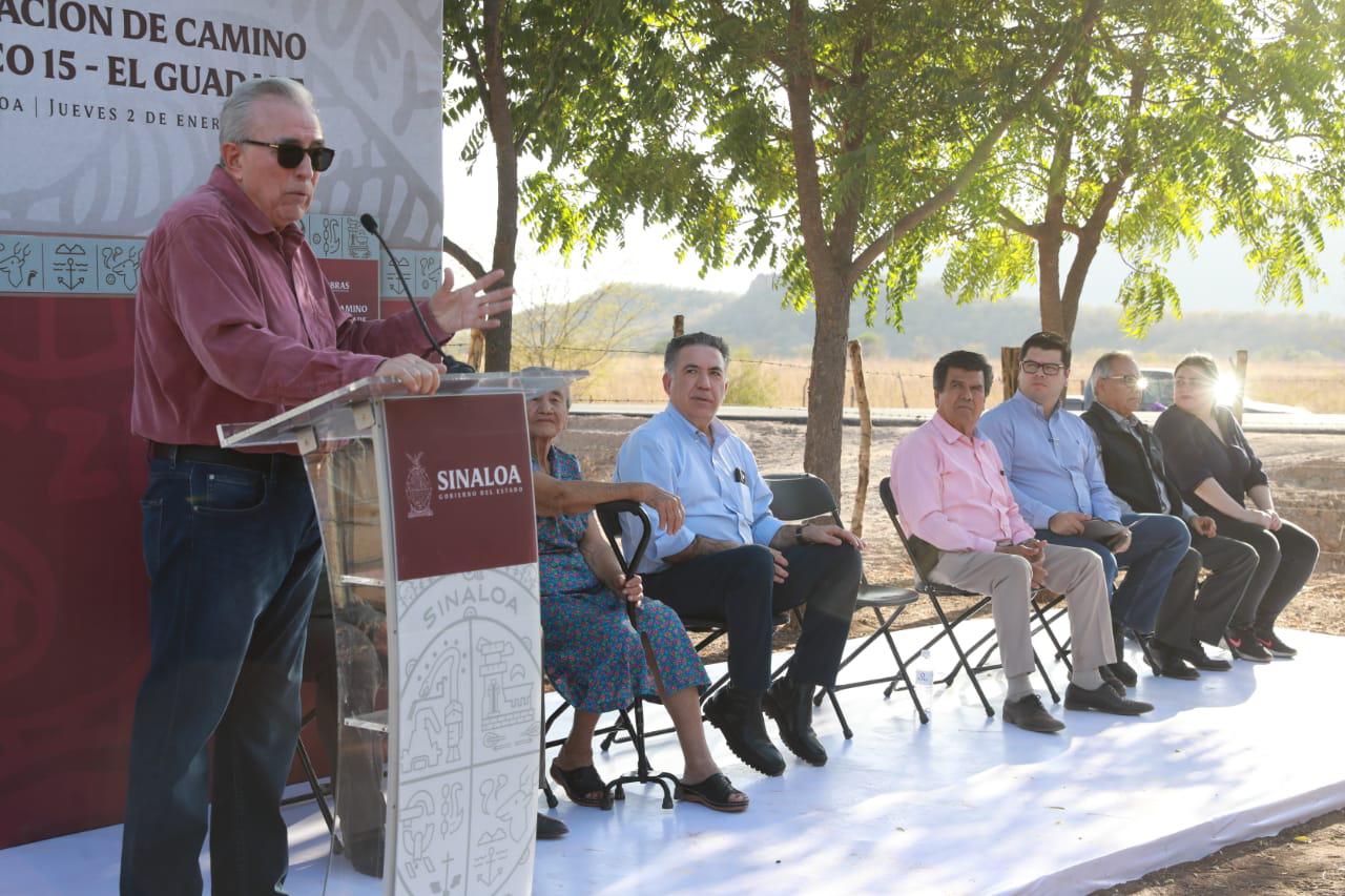 $!Inaugura Gobierno de Sinaloa carretera desde El Guadare, Mocorito, a la México 15