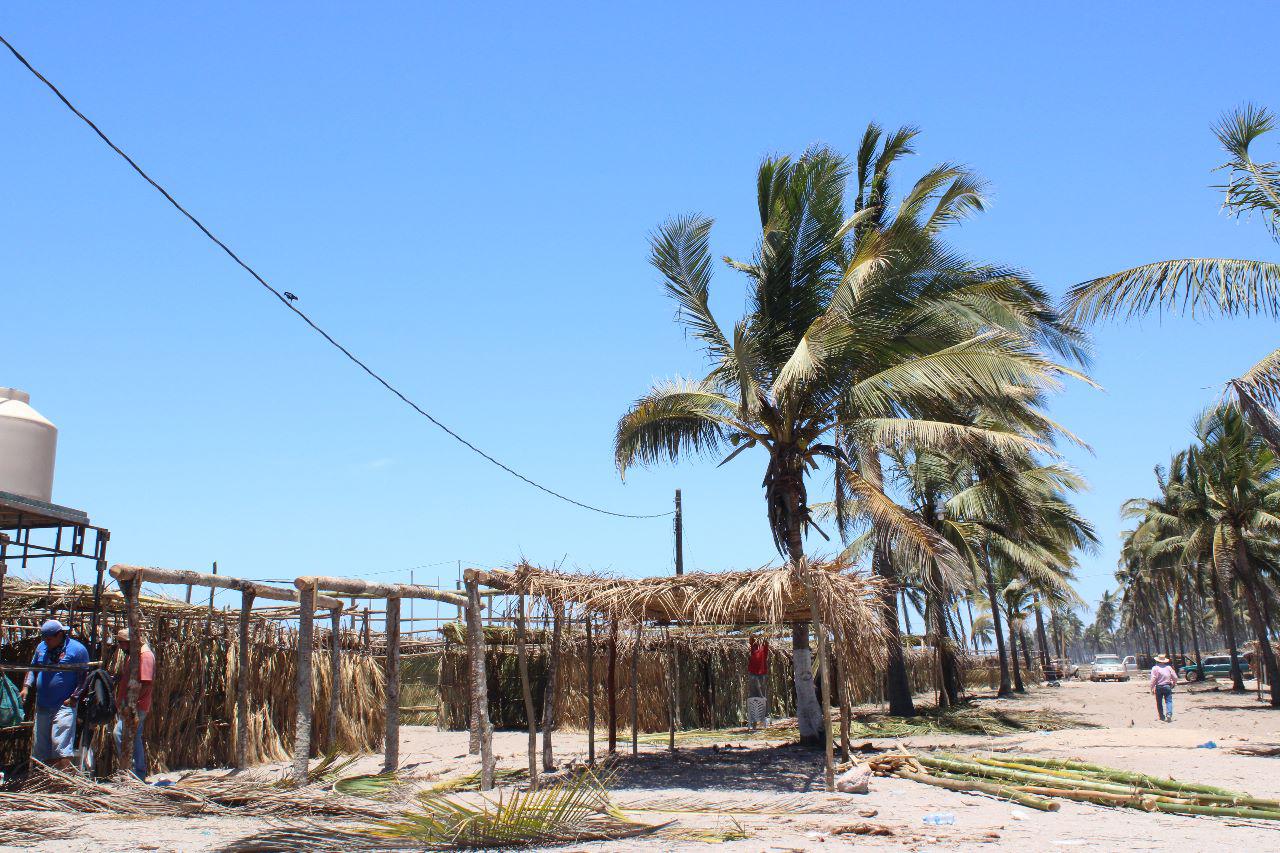 $!Avanzan trabajos en las Fiestas del Mar de Las Cabras en Escuinapa