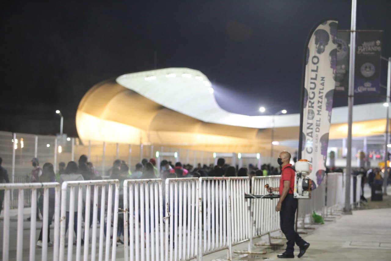 $!Aumenta seguridad en el estadio de futbol Kraken, en Mazatlán