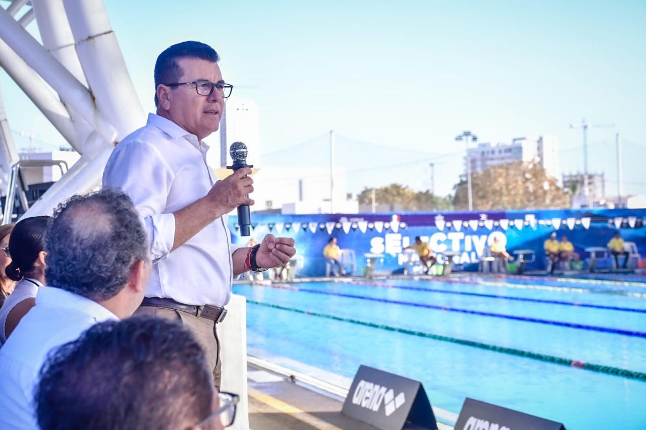 $!Inauguran Selectivo Nacional de Natación Mazatlán 2024