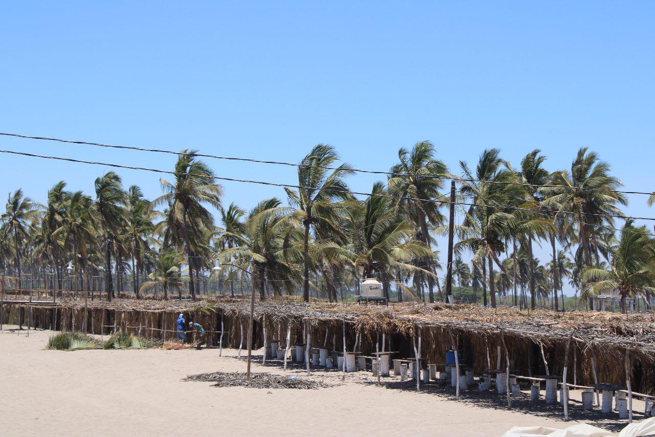 $!Avanzan trabajos en las Fiestas del Mar de Las Cabras en Escuinapa