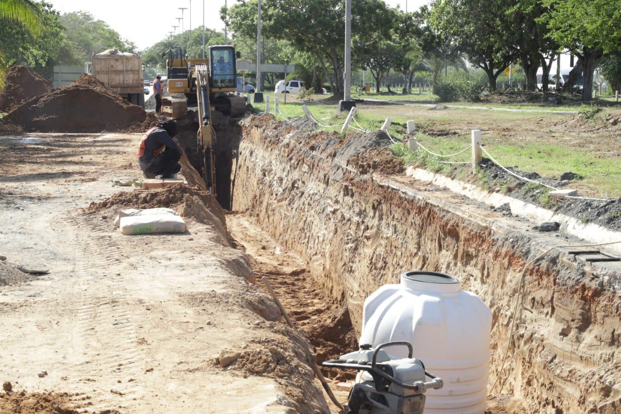 $!Construcción de colector Cerritos lleva 40% de avance: Alcalde de Mazatlán