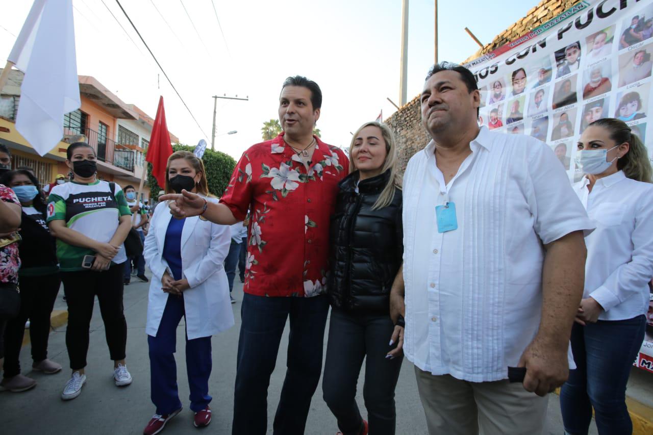 $!‘Vamos a volver a ganar’, asegura Fernando Pucheta al iniciar campaña por la Alcaldía de Mazatlán