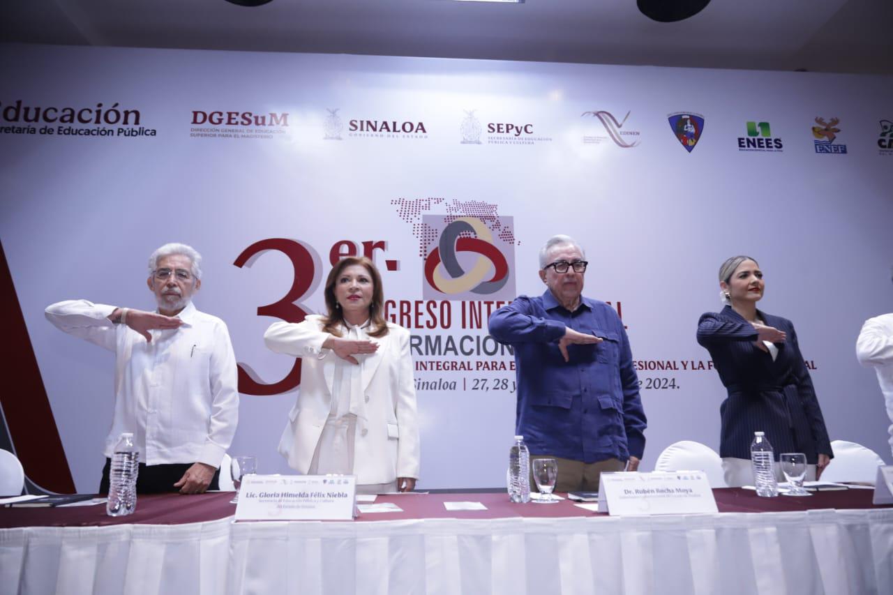 $!Inauguran Tercer Congreso Internacional de Formación Docente, en Mazatlán