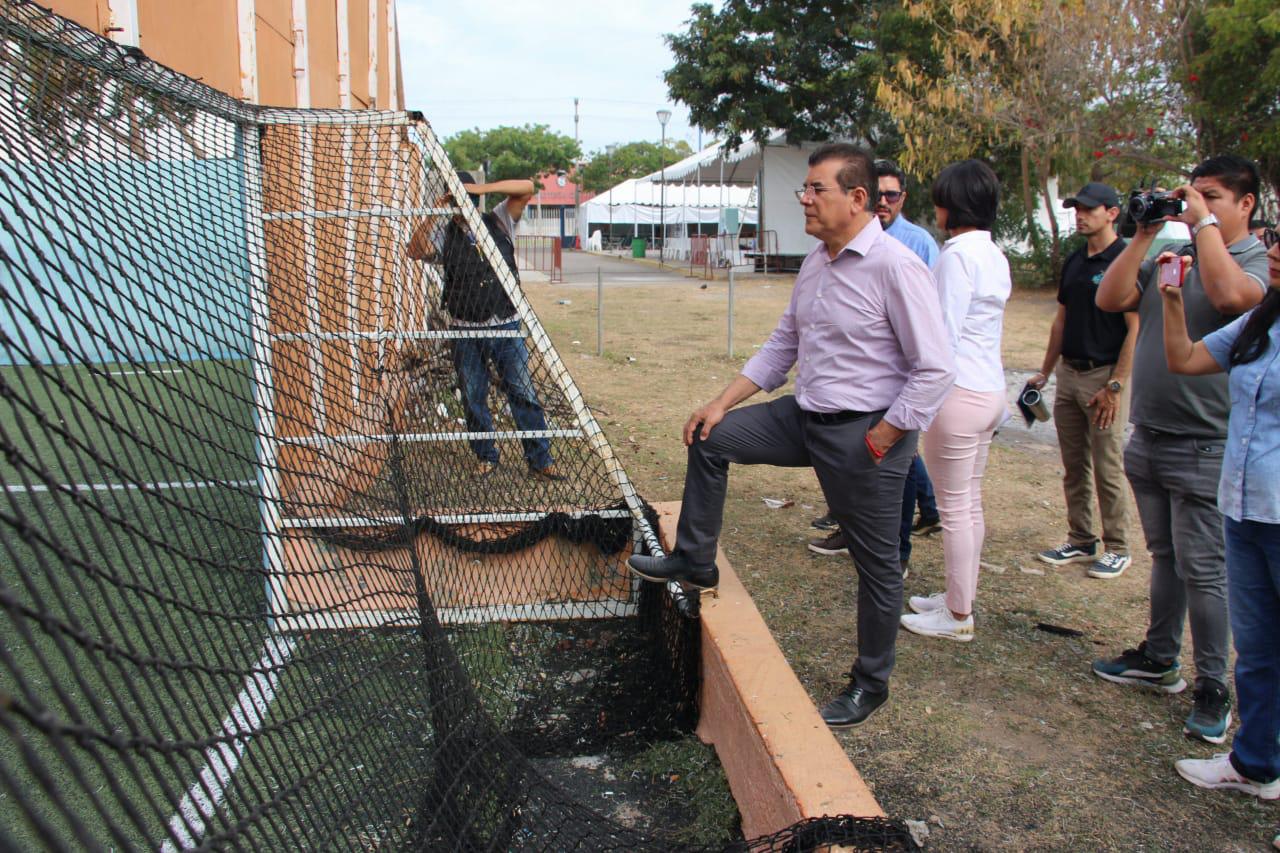 $!Rehabilitarán Unidad Deportiva Sahop, en Mazatlán