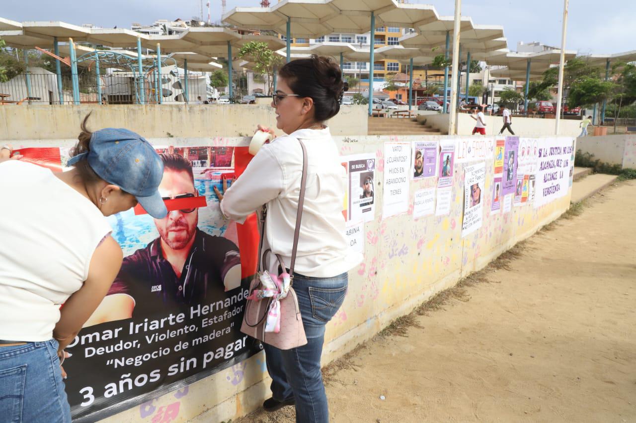 $!Exhiben a deudores alimentarios en ‘tendedero’ en Mazatlán