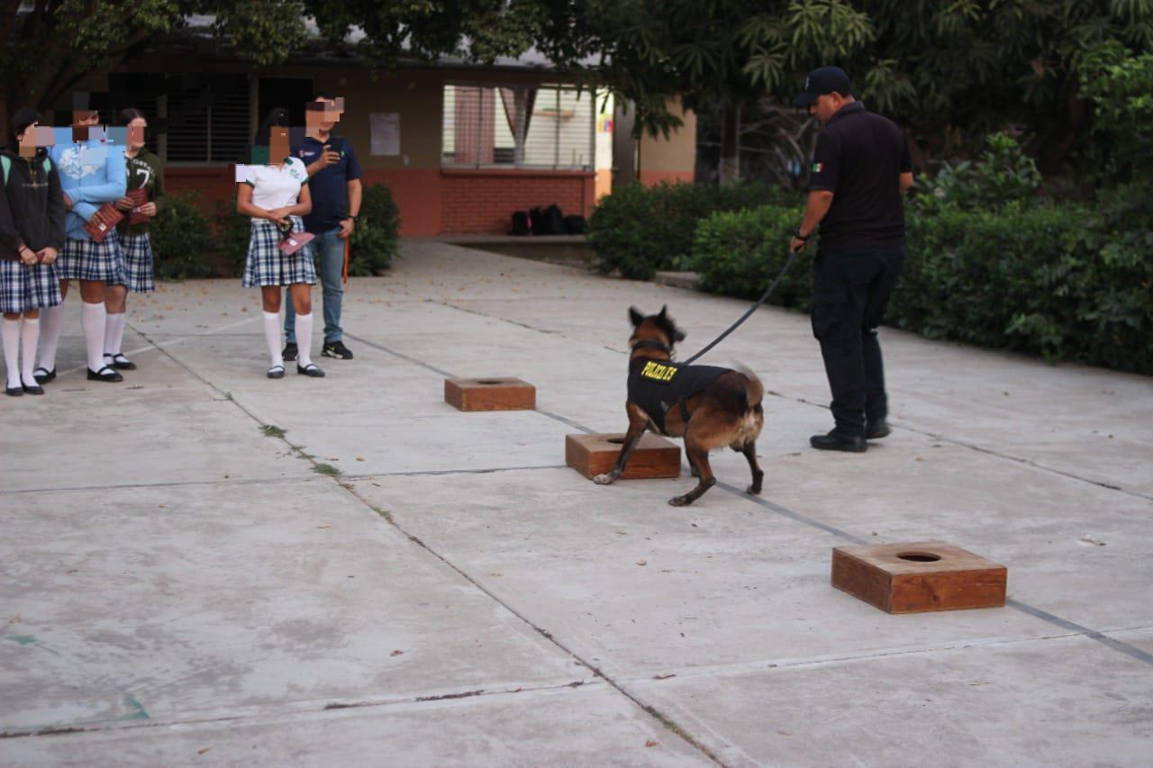 $!Muestran a alumnos de preparatoria de Siqueros los riesgos de usar pirotecnia