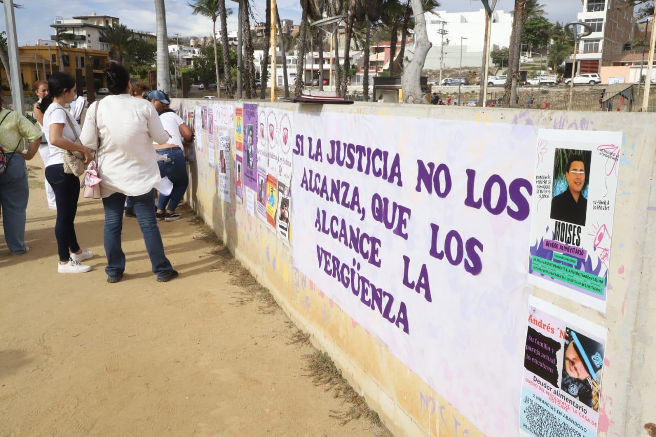 $!Exhiben a deudores alimentarios en ‘tendedero’ en Mazatlán