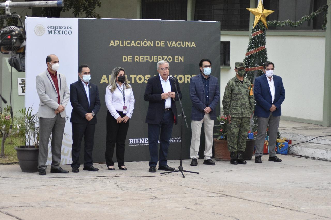 $!En Culiacán inicia vacunación de refuerzo contra el Covid en adultos mayores