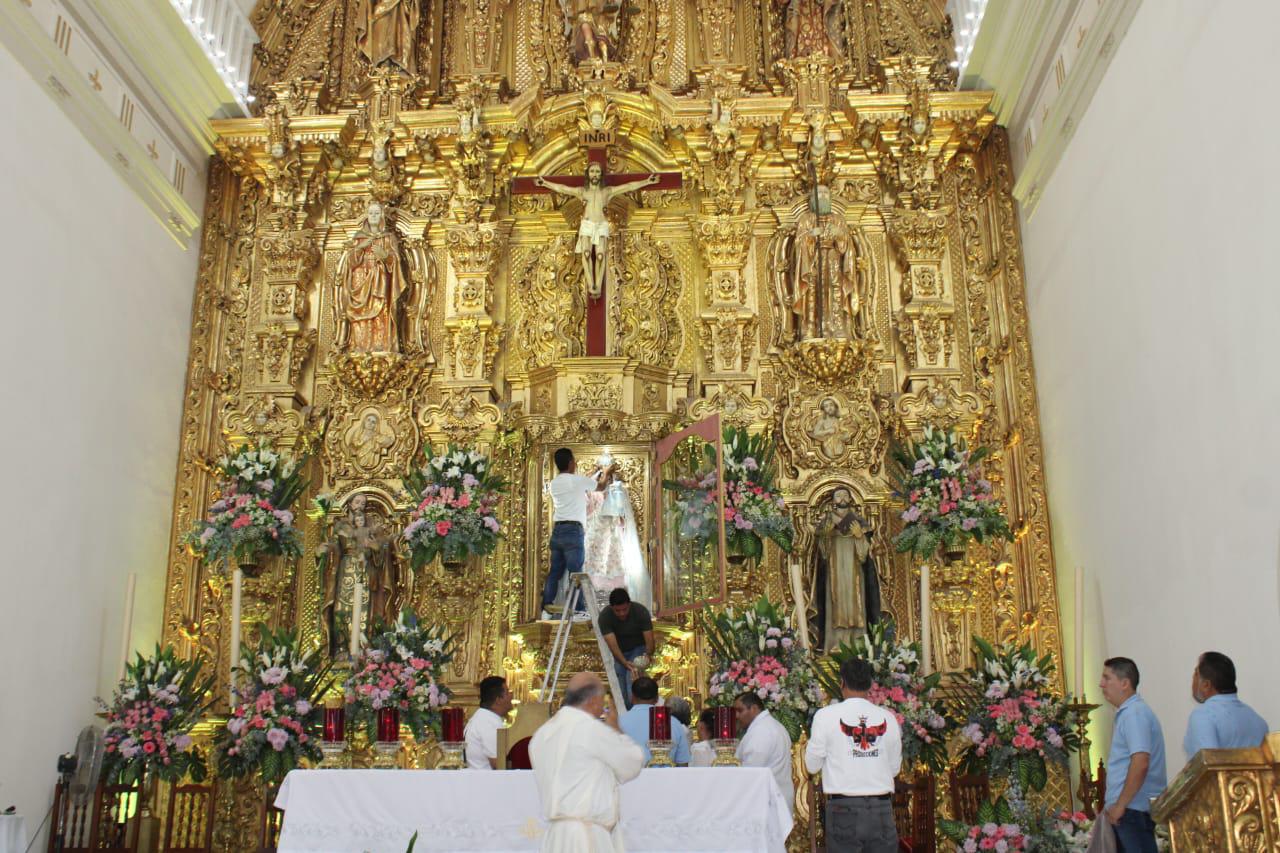 $!Se visten de blanco en la romería de Nuestra Señora del Rosario para pedir por la paz en Sinaloa