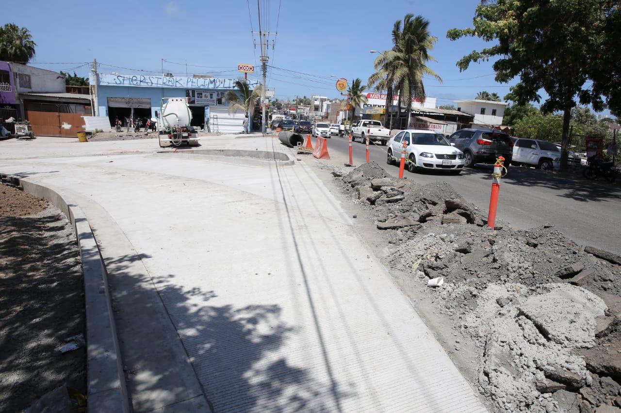 $!Casi listo, malecón en los márgenes del Estero del Infiernillo, en Mazatlán