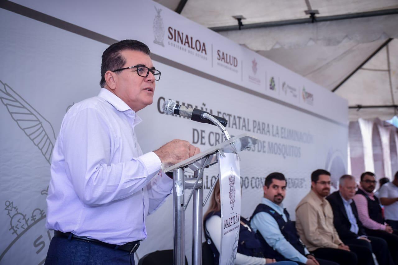 $!Inicia en Mazatlán la Campaña Estatal para la eliminación de criaderos del mosquito