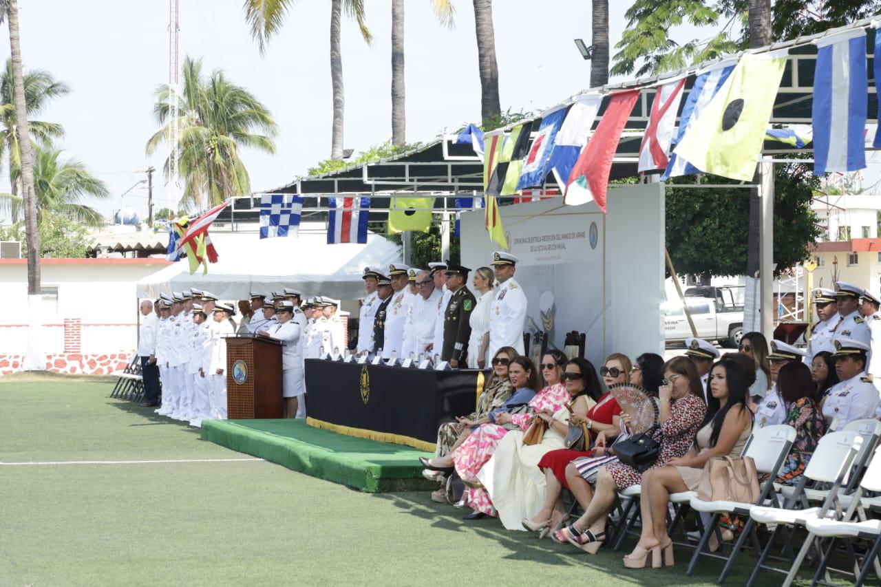 $!Asume Vicealmirante Reséndiz Sandoval la comandancia de Octava Región Naval