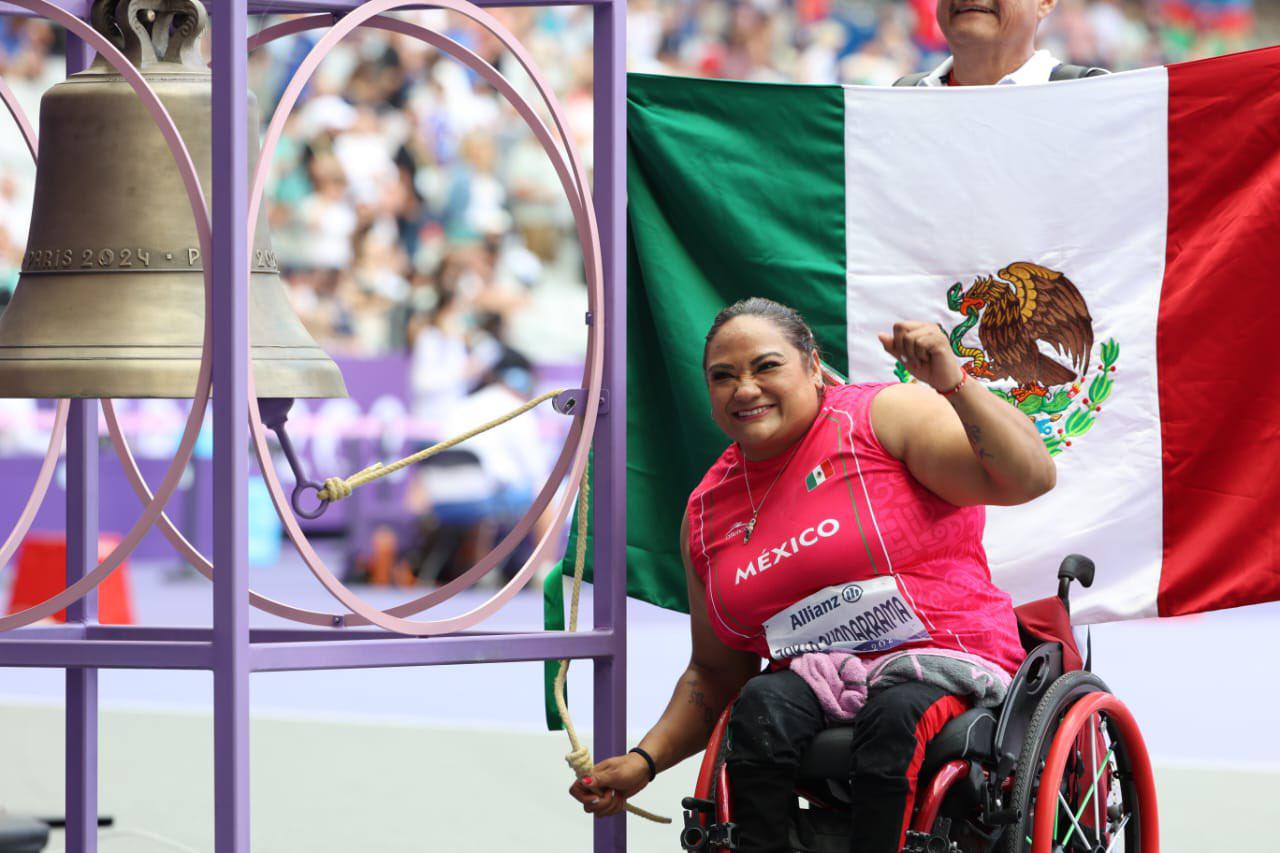 $!Gloria Zarza toca el cielo y gana el primer oro para México en París 2024